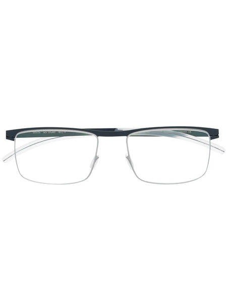  Mykita Stuart Rectangle-frame Glasses - Blue 