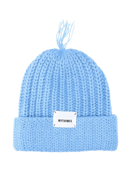  Mythinks Logo-patch Beanie Hat - Blue 