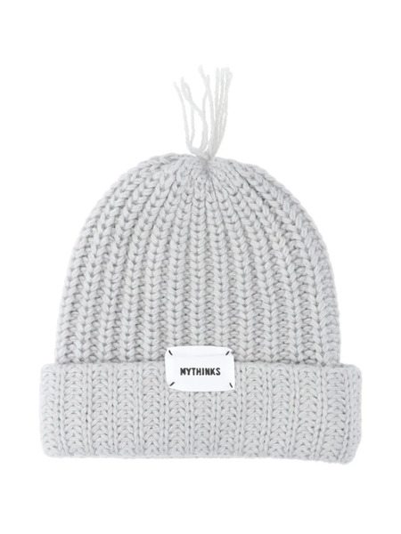  Mythinks Ribbed-knit Beanie Hat - Grey 