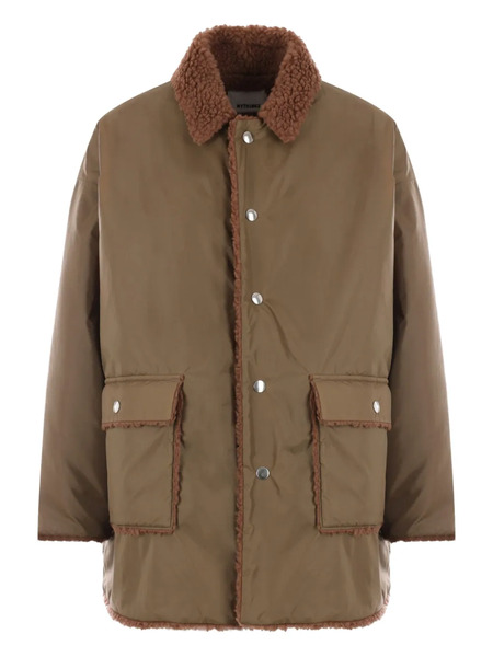  Mythinks Teddy-trimmed Jacket - Brown 