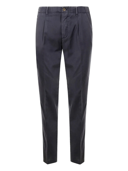  Myths Pleated Wool Pants - Blue 