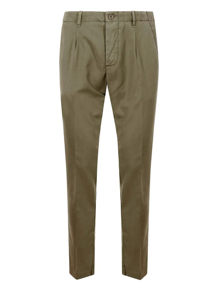  Myths Pleated Wool Pants - Green 