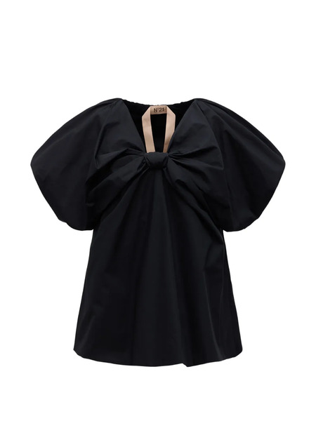  Nº21 Bow Blouse - Black 