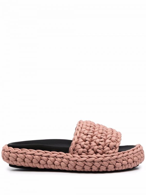  Nº21 Braided Rope Slides - Pink 