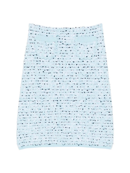  Nº21 Elasticated-hem Skirt - Blue 
