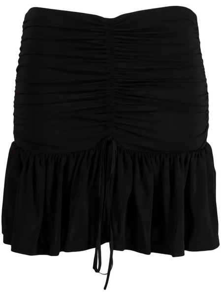  Nº21 Gathered Mini Skirt - Black 