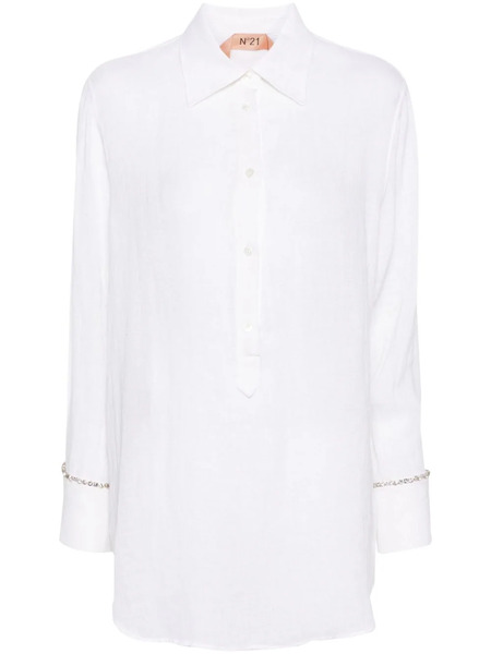 Nº21 Gem-detailed Tunic - Neutrals 
