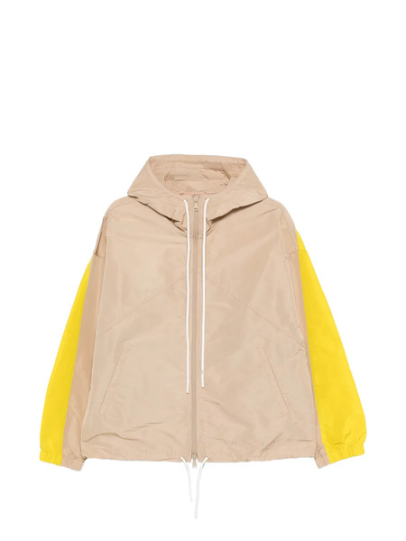  Nº21 Hooded Colour-block Jacket - Neutrals 