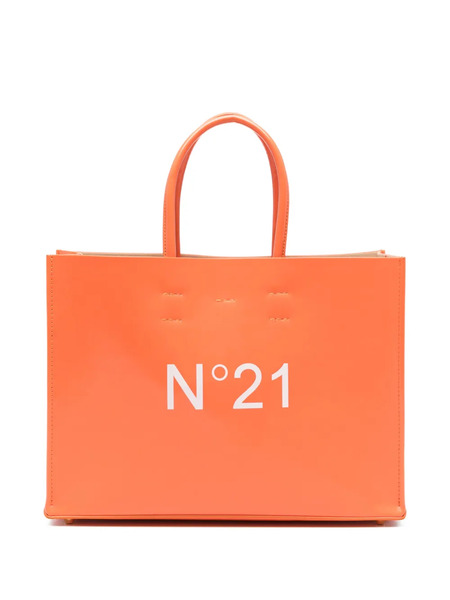  Nº21 Horizontal Logo Tote Bag - Orange 