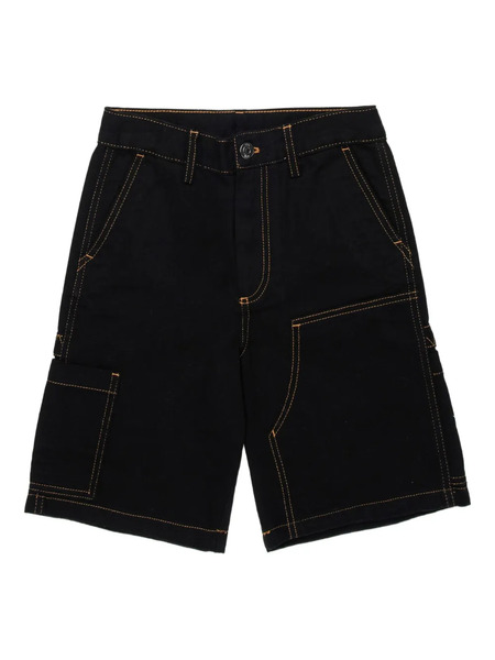  Nº21 Kids Contrast-stitching Shorts - Black 