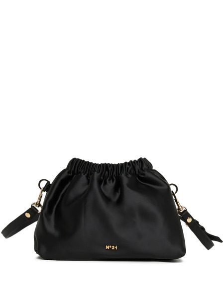  Nº21 Kids Drawstring Shoulder Bag - Black 