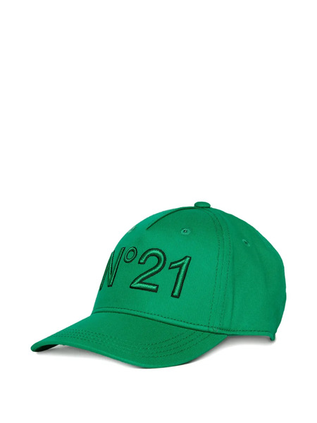  Nº21 Kids Logo-embroidered Baseball Cap - Green 