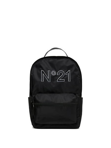  Nº21 Kids Logo-motif Backpack - Black 