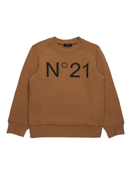  Nº21 Kids Logo-print Sweatshirt - Brown 