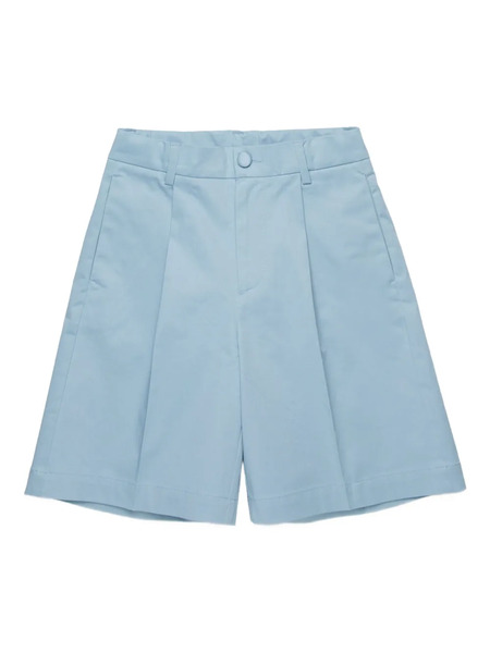  Nº21 Kids Pleated-front Shorts - Blue 