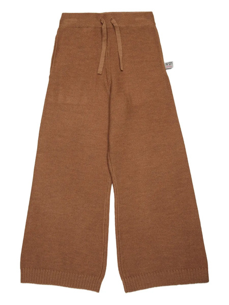  Nº21 Kids Wool-blend Trousers - Brown 