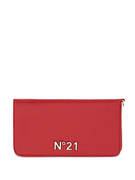  Nº21 Logo-plaquer Wallet - Red 