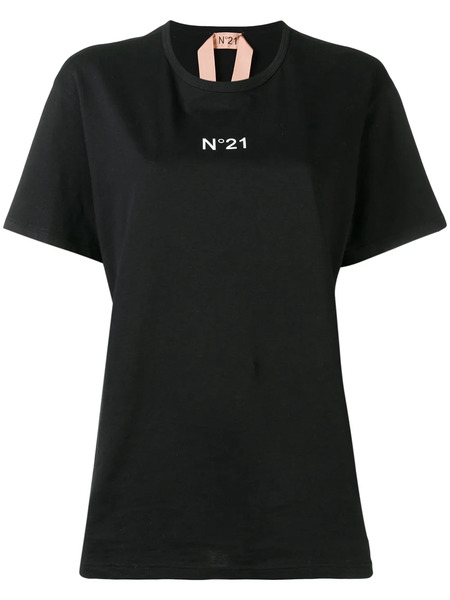  Nº21 Oversized Logo Print T-shirt - Black 