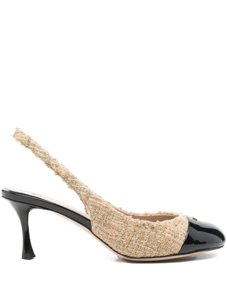  Nº21 Panelled Slingback Pumps - Neutrals 