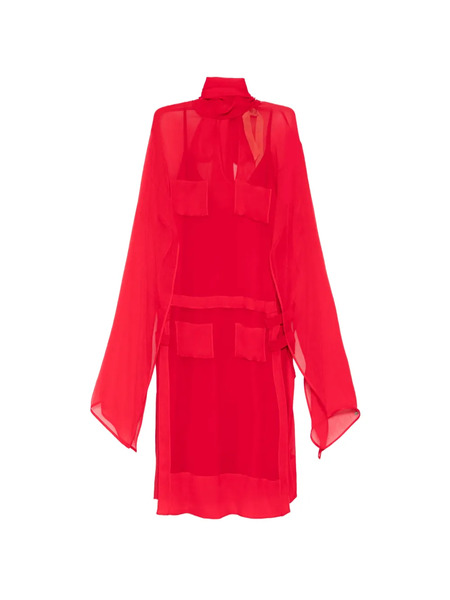  Nº21 Pocket Tie Dress - Red 