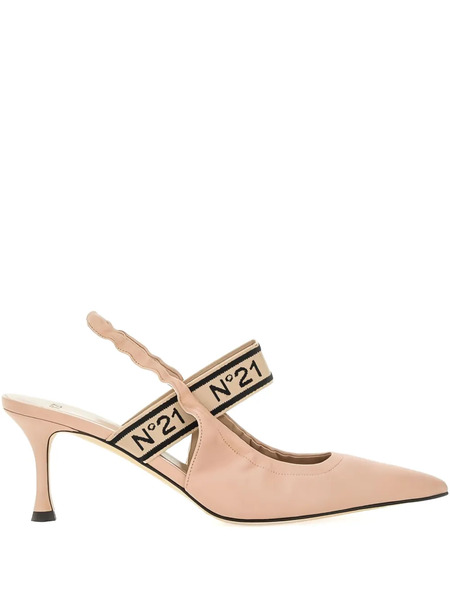  Nº21 Pointed-toe Slingback Pumps - Neutrals 