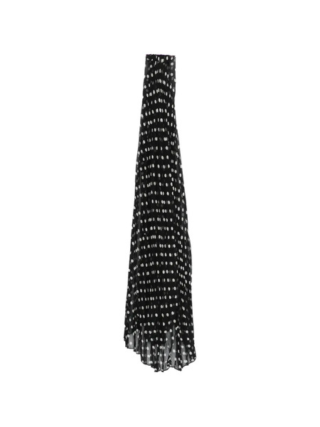  Nº21 Polka-dot Pleated Scarf - Black 