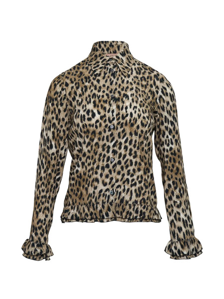  Nº21 Printed Long-sleeve Shirt - Neutrals 