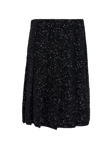  Nº21 Sequin-embellished Skirt - Black 