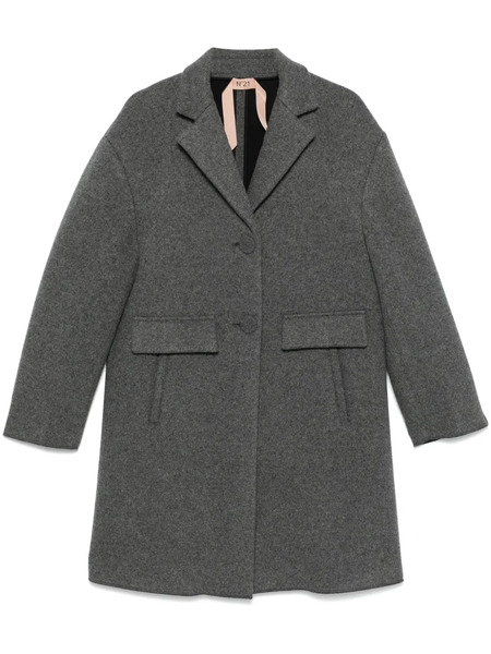  Nº21 Single-breasted Coat - Grey 
