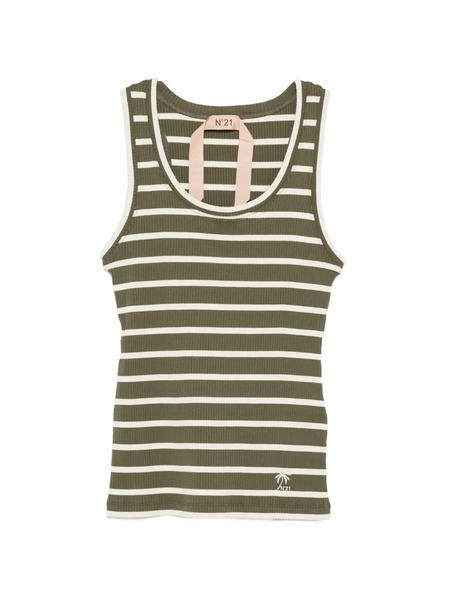  Nº21 Striped Tank - Green 