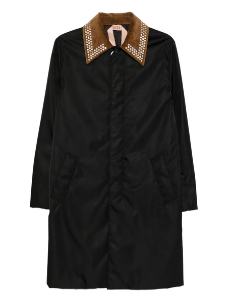  Nº21 Studded-embellishment Coat - Black 