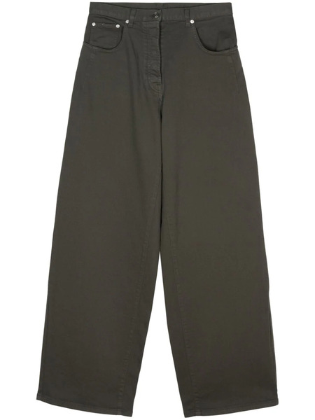  Nº21 Wide-leg Trousers - Green 