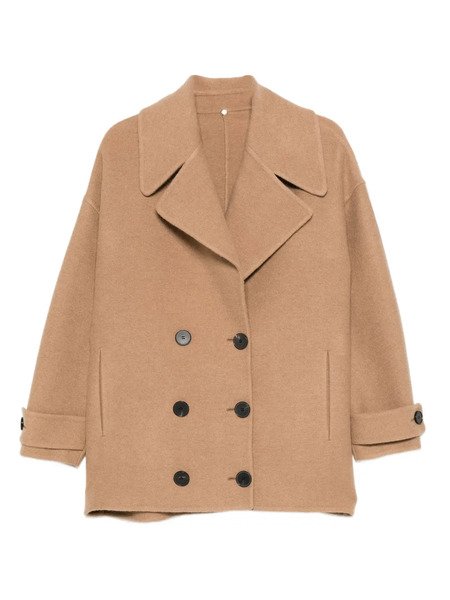  N8 Double-breasted Felted Coat - Brown 
