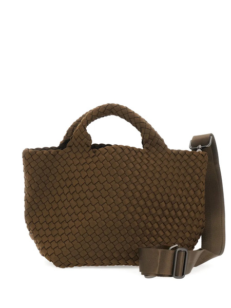 Naghedi Woven Top Handle Tote Bag - Brown 