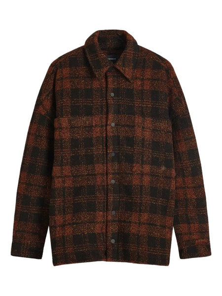  Nahmias Check-patterned Overshirt - Black 