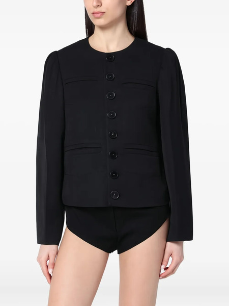  Namacheko Collarless Jacket - Black 