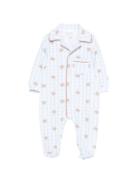  Nanan Bear Checked Pajama - Blue 