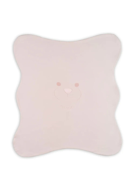  Nanan Bear-embroidered Blanket - Pink 