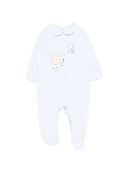  Nanan Bear-print Pyjamas - Blue 