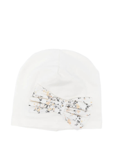  Nanan Floral Bow Hat - White 