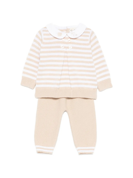  Nanan Stripped-pattern Trouser Set (set Of Two) - Neutrals 