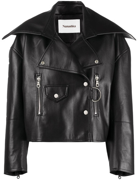  Nanushka Ado Biker Jacket - Black 