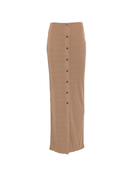 Nanushka Button-down Maxi Skirt - Neutrals 