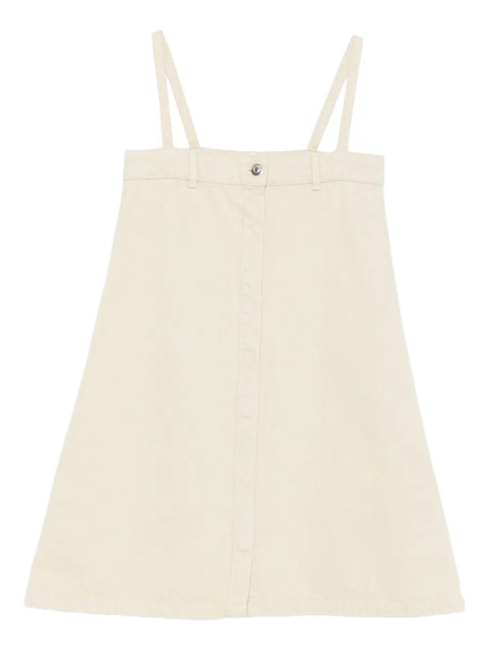  Nanushka Button-front Sleeveless Mini Dress - Neutrals 