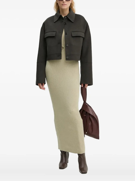  Nanushka Buttoned Flap-pocket Jacket - Grey 