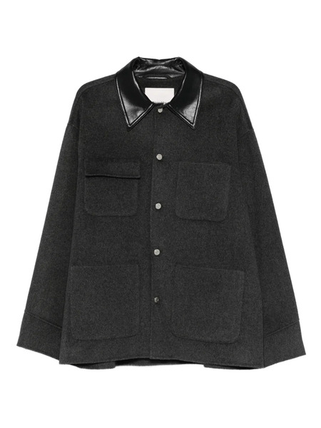  Nanushka Camilo Patch-pockets Overshirt - Grey 