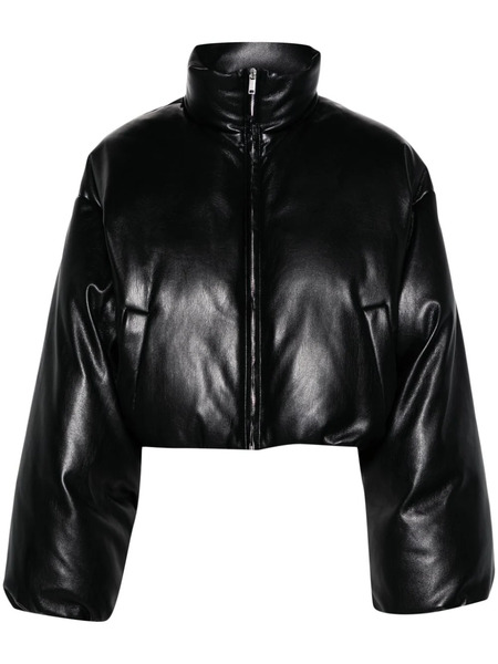 Nanushka Cropped Puffer Jacket - Black 