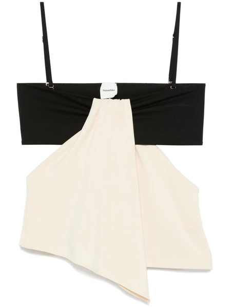  Nanushka Draped Top - Black 