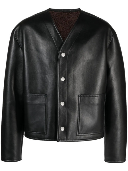  Nanushka Faux-leather Bomber Jacket - Black 