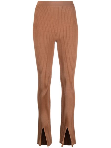  Nanushka Front-slit Leggings - Brown 